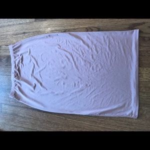 DUSTY ROSE midi pencil skirt